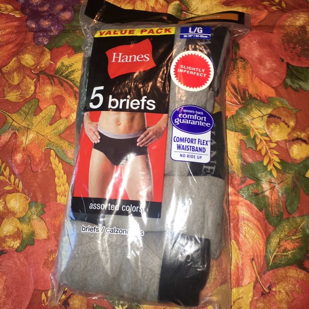 Hanes 5 pack briefs